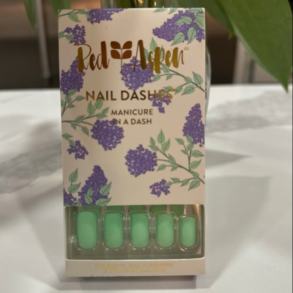 FINAL DEAL 💜 Red Aspen Nail Dashes – Holding Hands with Hollis Press On Nails - Picture 2 of 2